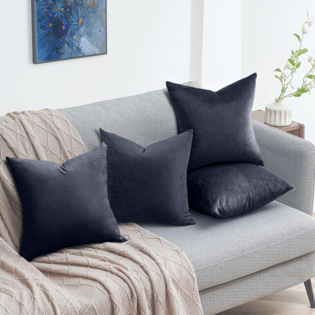 Luxury Square Throw Cushion Cover Pad Decorative set of 4