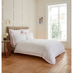 400TC Tape Edge Collection Cotton Solid Colour Duvet Cover Set