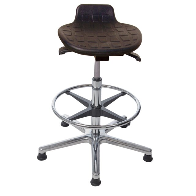 Height-adjustable office stool