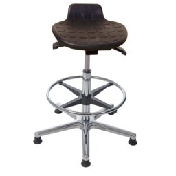 Height-adjustable office stool