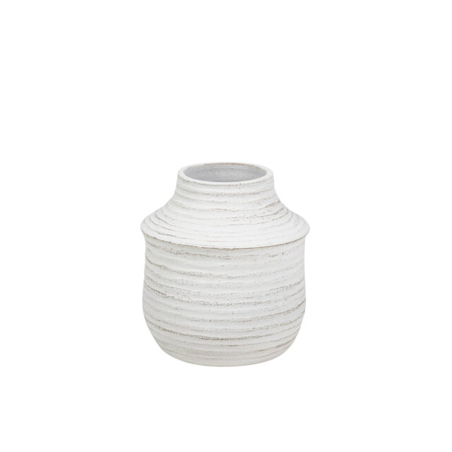WHITE CERAMIC VASE
