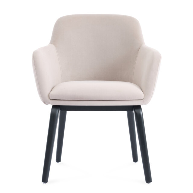 Belshire Black Effect Ash Wooden Frame Dining Chair