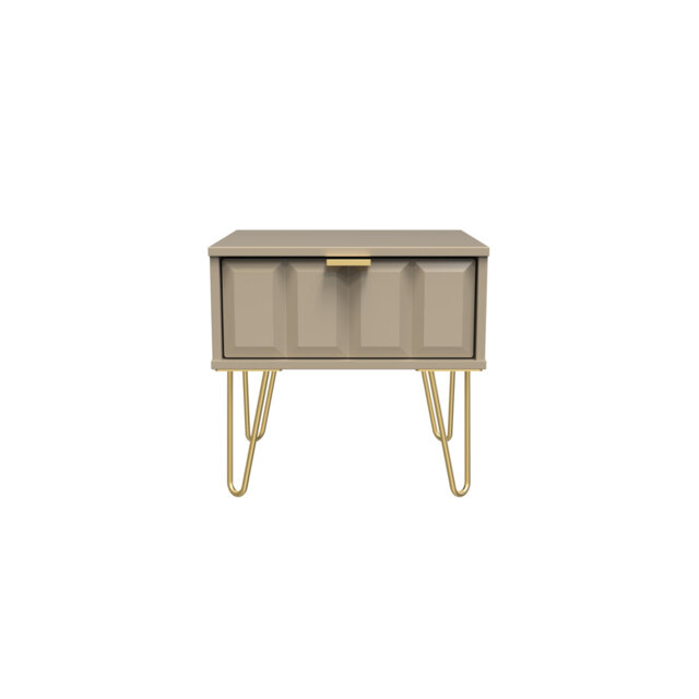 Allem 1 Drawer Bedside Cabinet (Ready Assembled)