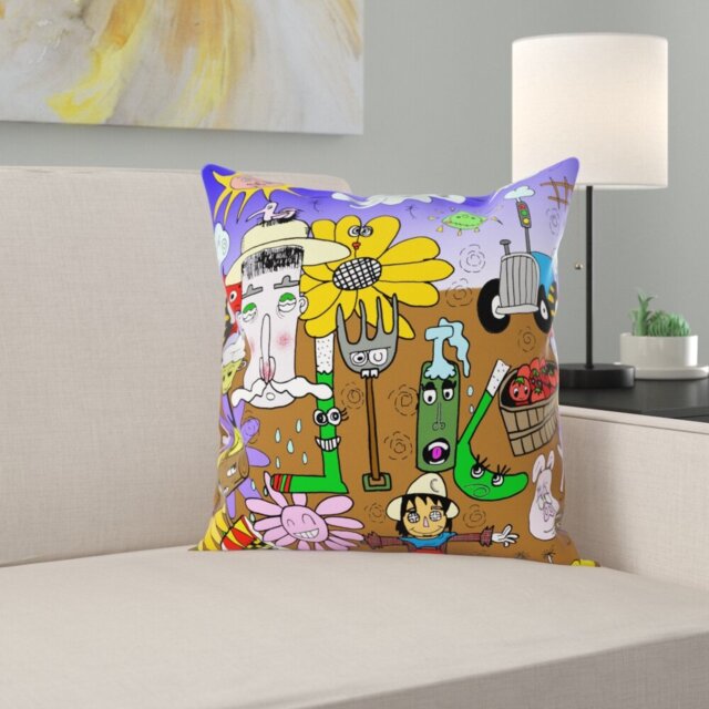 Benji Square Throw Cushion