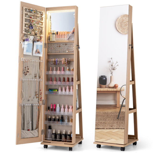 Freestanding Jewelry Armoire