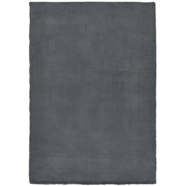 Ross Ultrasoft Faux Fur Flokati Antracite Rug