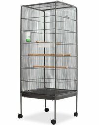 Brandie 146cm Steel Flat Top Floor Bird Cage with Wheels