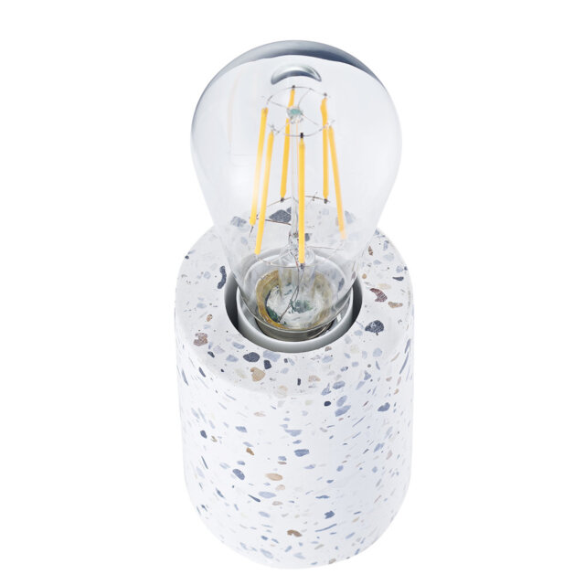 Pagar Modern Mosaic Concrete Table Lamp for Vintage Industrial Style Light Bulbs