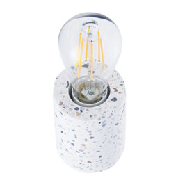 Pagar Modern Mosaic Concrete Table Lamp for Vintage Industrial Style Light Bulbs