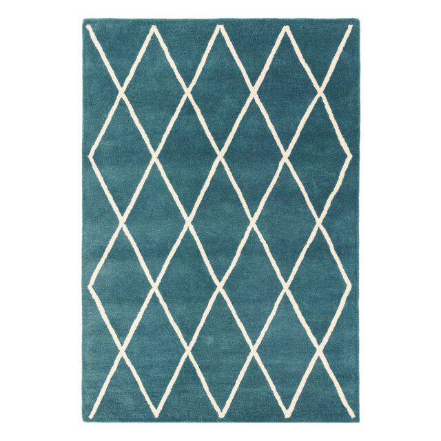 Reina Hand Tufted Wool Teal Rug