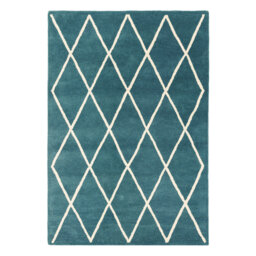 Reina Hand Tufted Wool Teal Rug