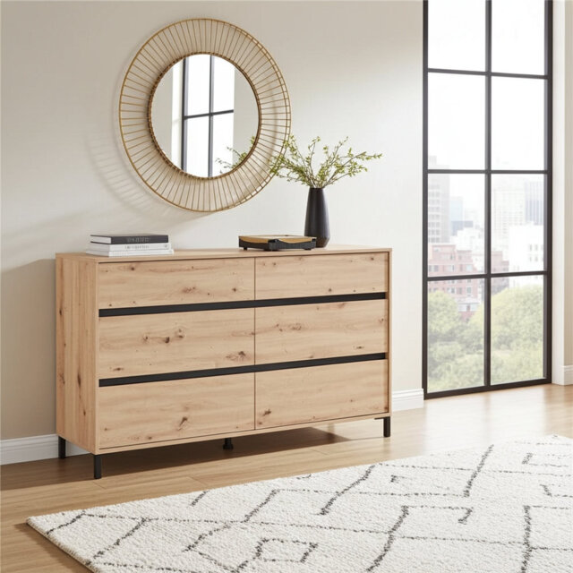 Zavaro Cashmere Wide Chest Of Drawers