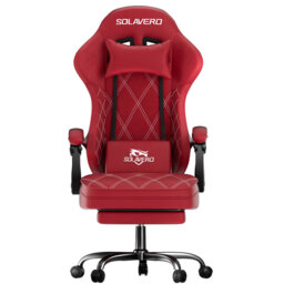 Brayden Studio Game Chair with Footrest, Video Game Chair, Gaming Computer Chair, Ergonomic Height Adjustable Game Chair for Adults with with 360°-Swi