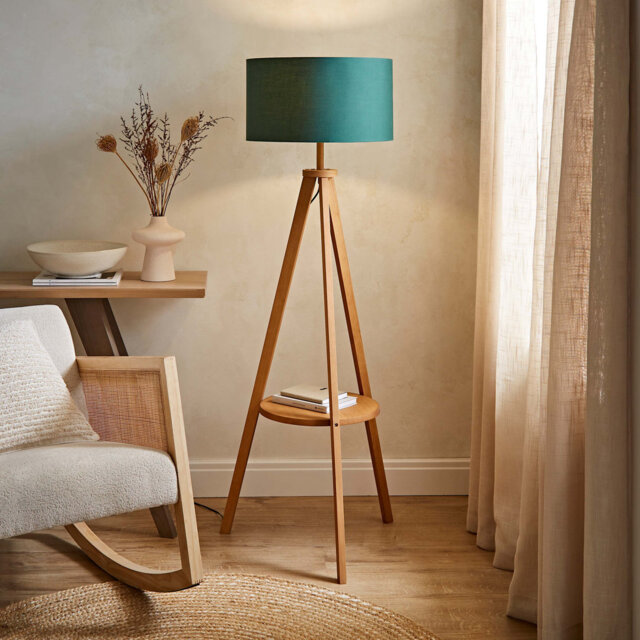 148cm Satin Tripod Floor Lamp