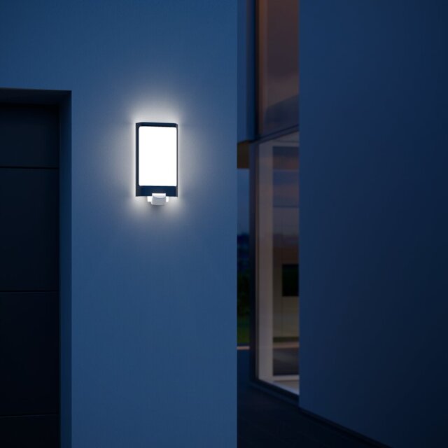 LED Outdoor Wall Light L 240 S Stainless Steel Bulkhead Light with Motion Sensor Shockproof