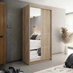 Albree 2 Door Glass Wardrobe