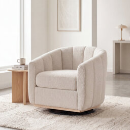Upholstered Swivel Accent Chair