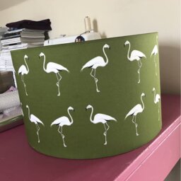 25cm H Cotton Drum Lamp Shade ( Uno )