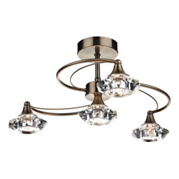 Greenhaw Glass Semi Flush Mount