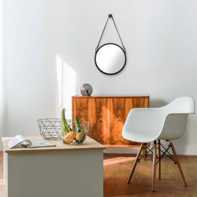 Herron Metal Round Wall Mirror