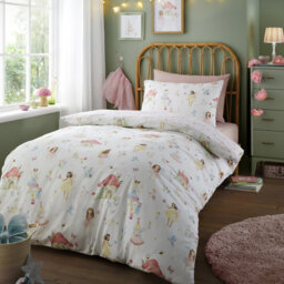 Summer Fairies Cotton Blend Abstract Duvet Cover Set
