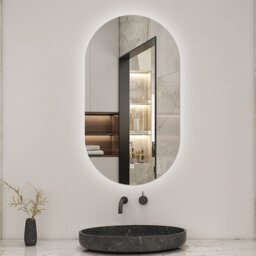 Bathroom LED Mirror with Lights Touch Sensor Switch