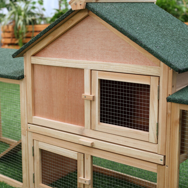 Dorian Large Rabbit Hutch Outdoor Wooden with Run 210 x 455 x 845 cm