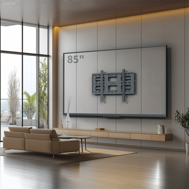 Tv Wall Mount For 40-85 Inch Led Lcd, Swivels Tilts Extends Double Arm Full Motion Tv Wall Bracket Holds Up To 100kg, Max Vesa 600x400mm