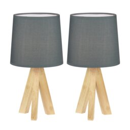Holladay Solid Wood Tripod Lamp