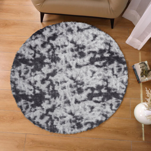Round Shaggy Area Rug â Plush Soft High Pile Floor Rug For Living Room & Bedroom