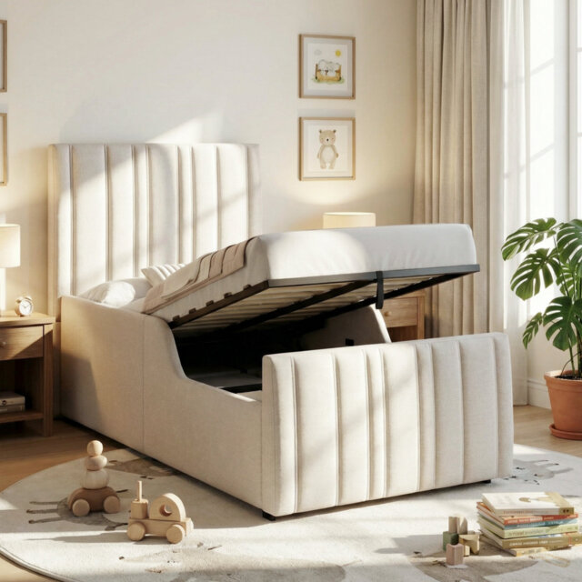 Metal Ottoman Storage Bed