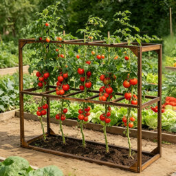 Outdoor Wooden Tomato Cranberry Vines Support Trellis Garden Plant Climbing Support Frame