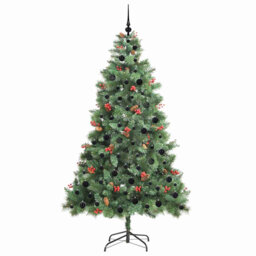 Artificial Christmas Tree 210 cm PVC and Metal