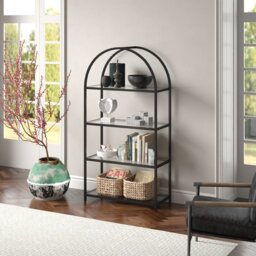 Morrone 157.5cm H x 81.3cm W Steel Standard Bookcase