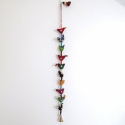 Handmade Ornament Wall Decor on Fabric