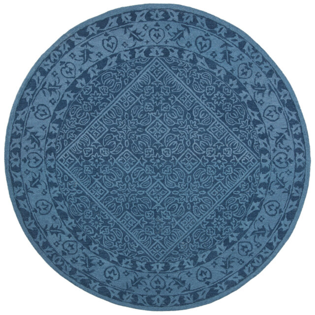 Dominike Oriental Tufted Hand Tufted Navy Area Rug
