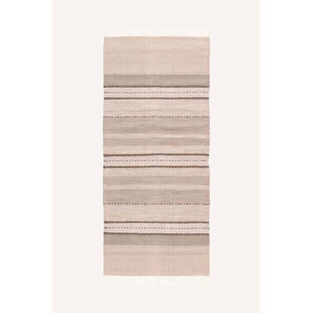 Puck Ã
by Flatweave Cotton Beige/White Rug