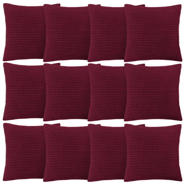 Aspire Homeware Striped Square Velvet Cushion Cover