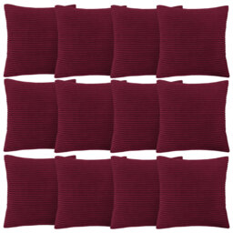 Aspire Homeware Striped Square Velvet Cushion Cover