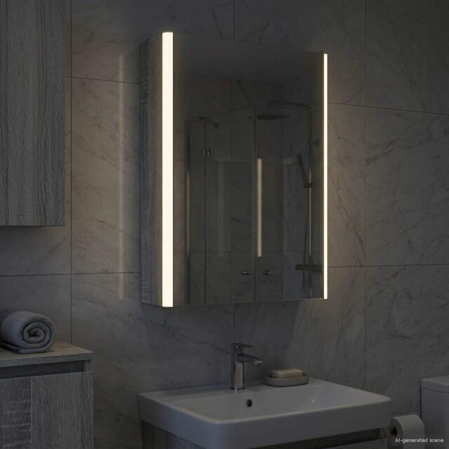 W H Wall Mounted Required Medicine Cabinet Mirror 2