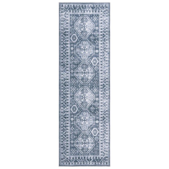 Arizona Legacy Machine Washable Non-Slip Area Rug In Ivory & Grey