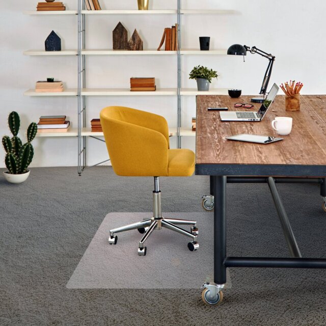 Computex Anti-Static Rectangular Chair Mat for Low Pile Carpets
