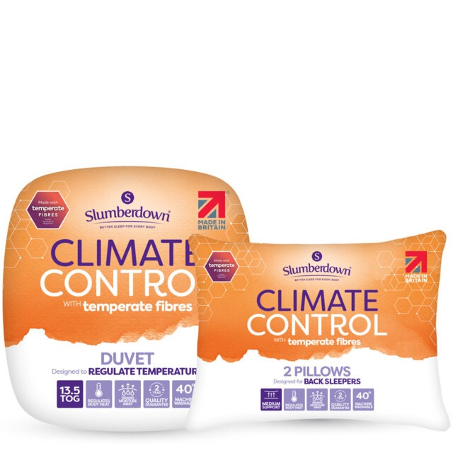 Control Slumberdown All Seasons 13.5 Tog Winter Duvet with 2 Pillows