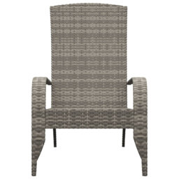 Marlow Home Co. Garden Adirondack Chair Grey Poly Rattan