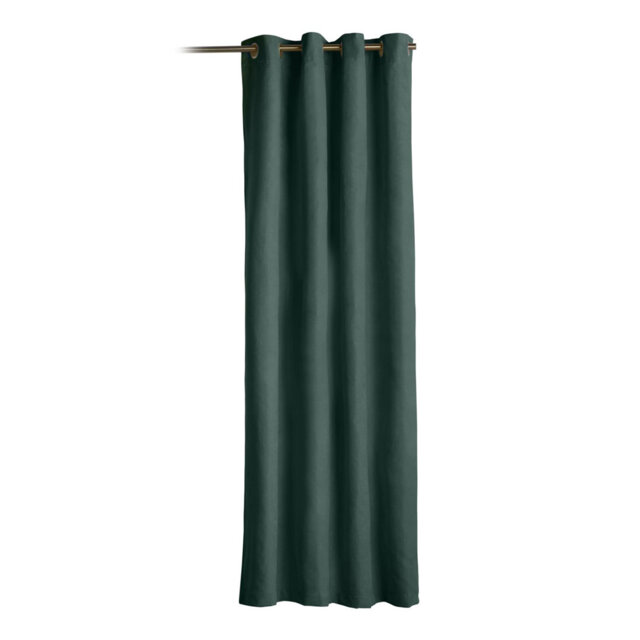 Nalaiyah Velvet Chenille Thermal Eyelet Ring Top Door Curtain