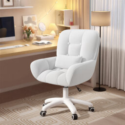 Velvet Office Chair, Swivel Height Adjustable Desk Chair with Comfortable Back Support, Modern Ergonomic Study Chair