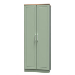 Aalysia 2 Door Wardrobe in Kashmir Ash & Modern Oak