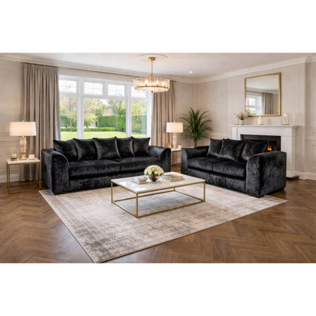 5 Seater Velvet Sofa