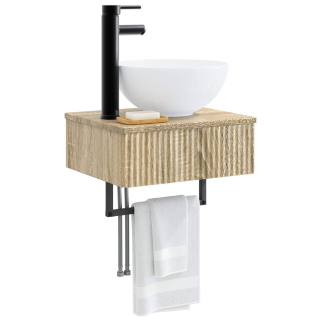 Single Bathroom Vanity with Ceramic Basin