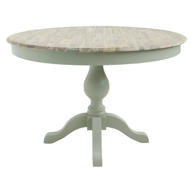 Bayou Round Solid Wood Top Dining Table